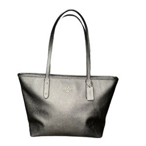 Coach Metallic Tote Bag